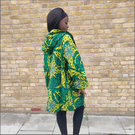 African Print Hooded Jacket – Vibrant and Unique Outerwear in London