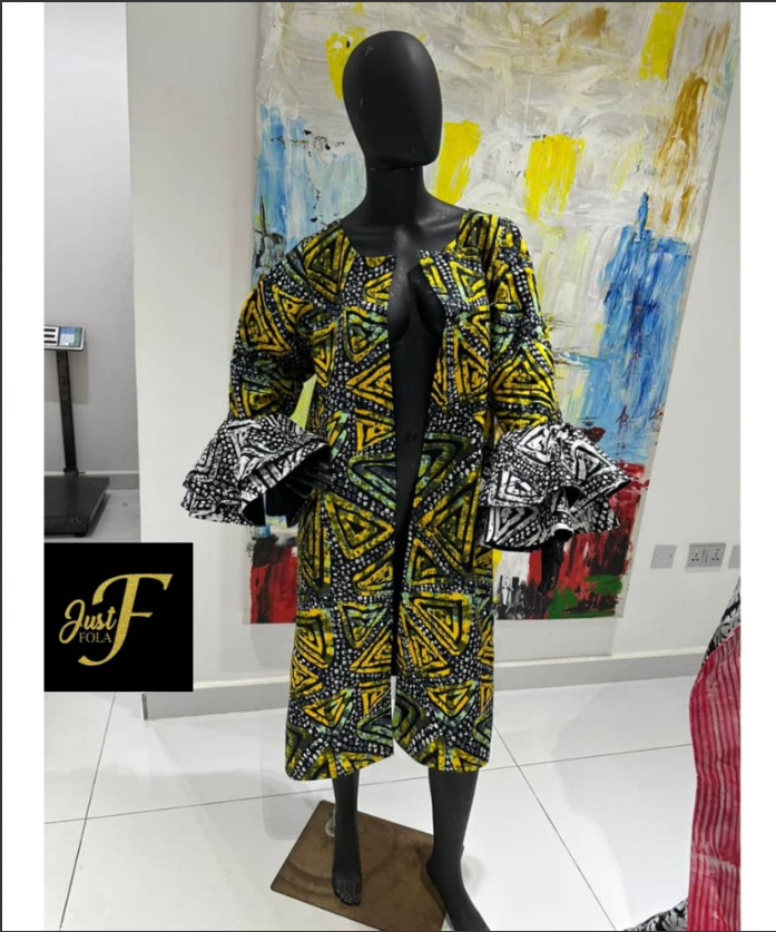 African ankara bell sleeve coat In London