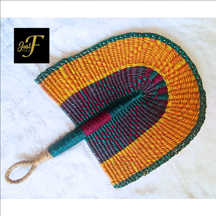 African Hand Fans Bought Online – Handwoven and Functional*